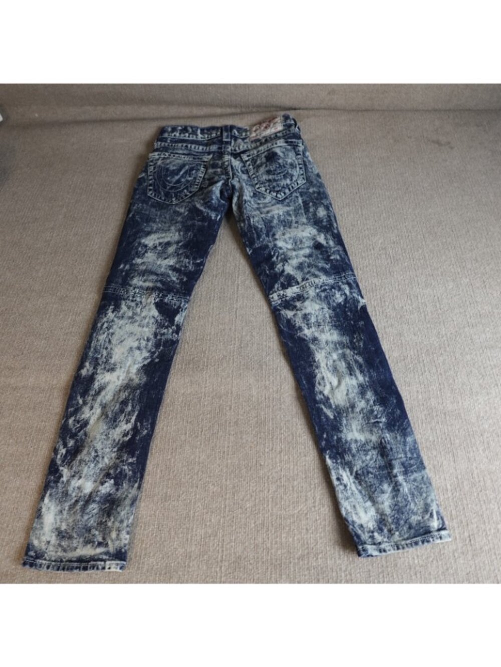 True Religion Womens Jeans 30 Blue Moto Skinny Stonewash - Picture 10 of 16